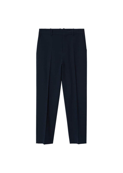 Straight leg fabric trousers - 12