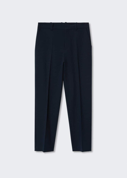 Straight leg fabric trousers - 13