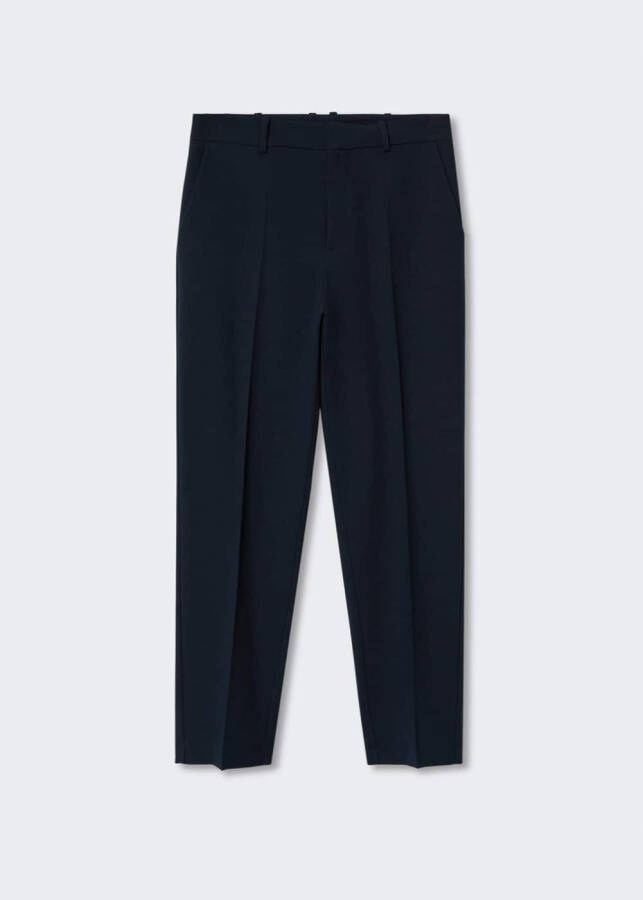 Straight leg fabric trousers - 13