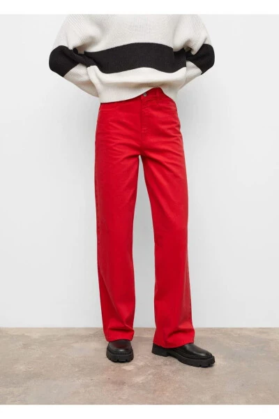 Straight Leg High Waist Jeans - 5