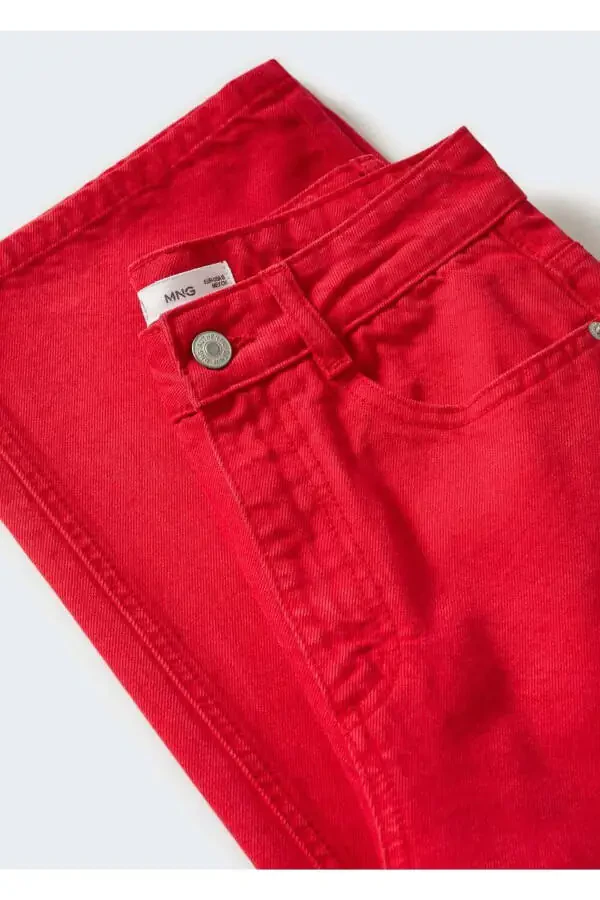 Straight Leg High Waist Jeans - 6