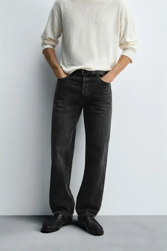 STRAIGHT LEG JEAN - Charcoal - 2