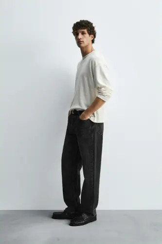 STRAIGHT LEG JEAN - Charcoal - 4