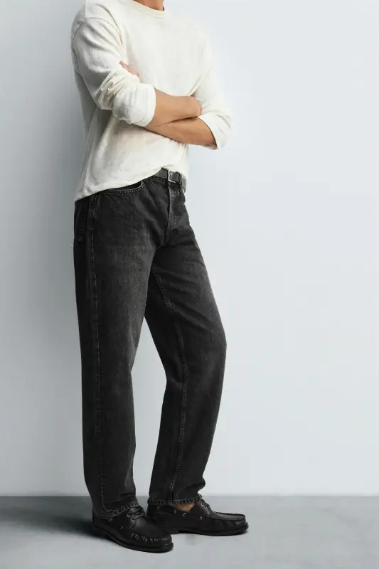 STRAIGHT LEG JEAN - Charcoal - 5