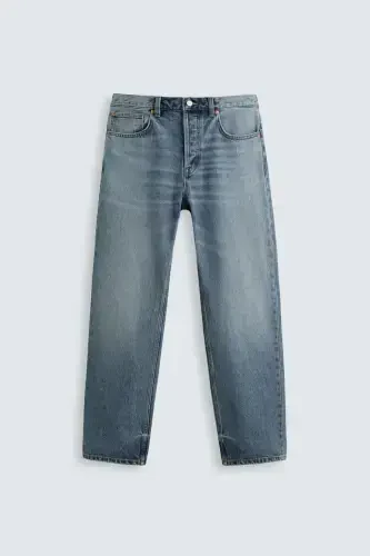 STRAIGHT LEG JEAN-FADED BLUE 