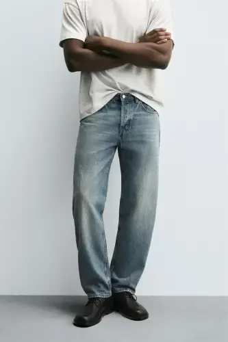 STRAIGHT LEG JEAN-FADED BLUE - 6