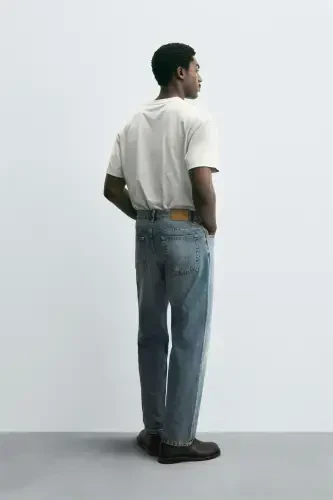 STRAIGHT LEG JEAN-FADED BLUE - 7