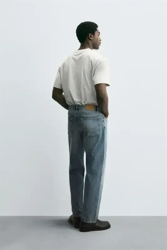 STRAIGHT LEG JEAN-FADED BLUE - 7