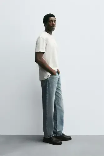 STRAIGHT LEG JEAN-FADED BLUE - 8