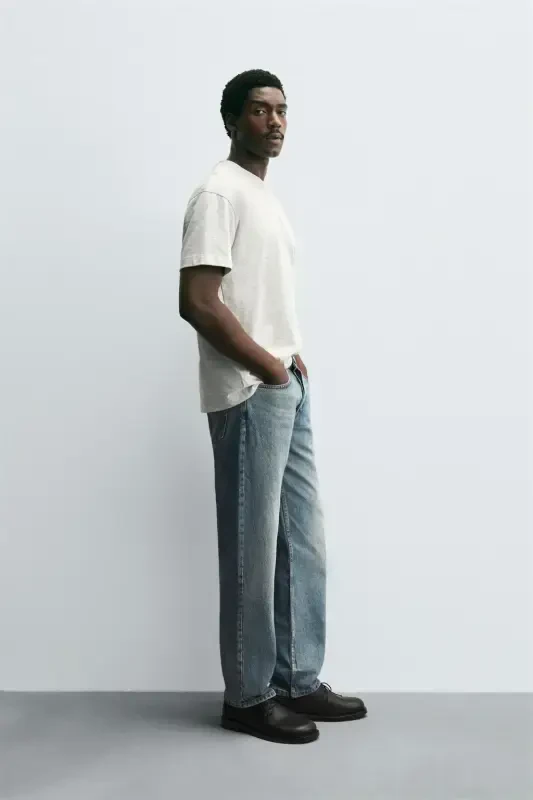 STRAIGHT LEG JEAN-FADED BLUE - 8