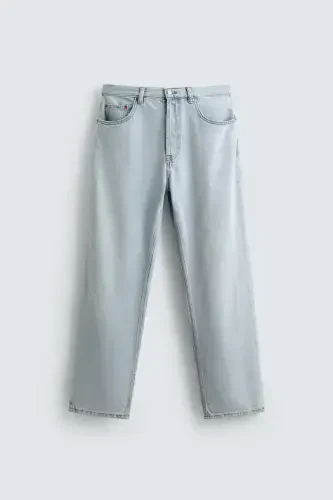 STRAIGHT LEG JEAN-Light blue - 1