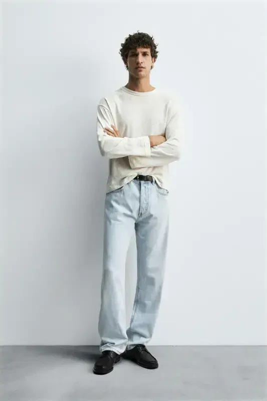 STRAIGHT LEG JEAN-Light blue - 5