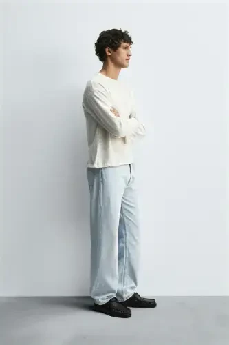 STRAIGHT LEG JEAN-Light blue - 8