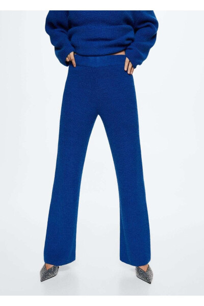 Straight-Leg Jersey Pants - MANGO WOMAN