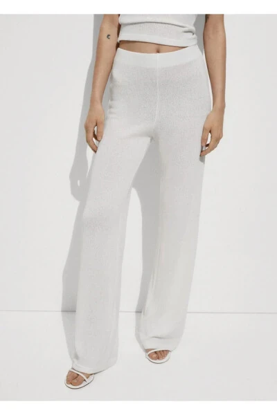 Straight-Leg Jersey Trousers - 1