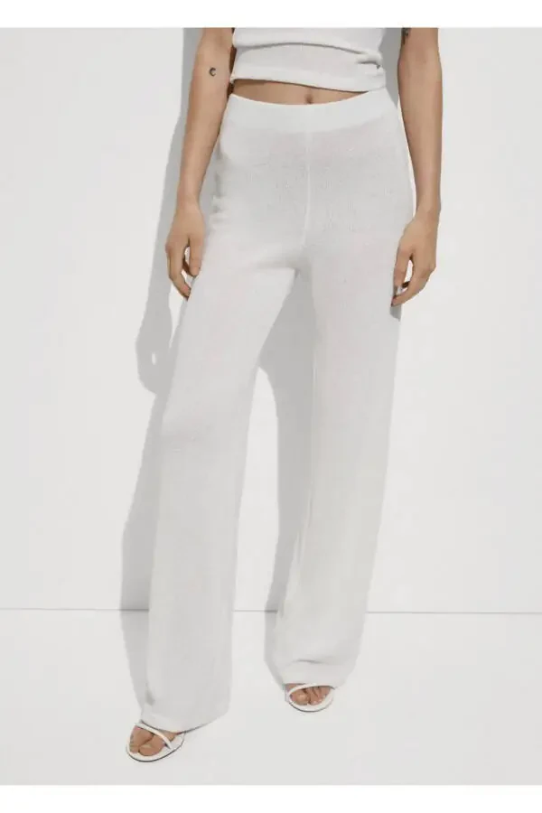 Straight-Leg Jersey Trousers - 1