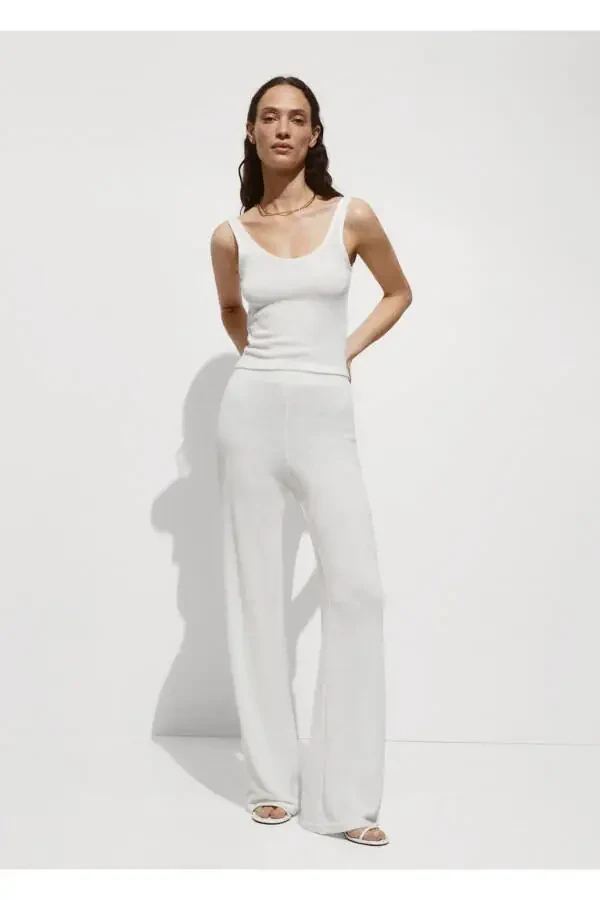Straight-Leg Jersey Trousers - 2