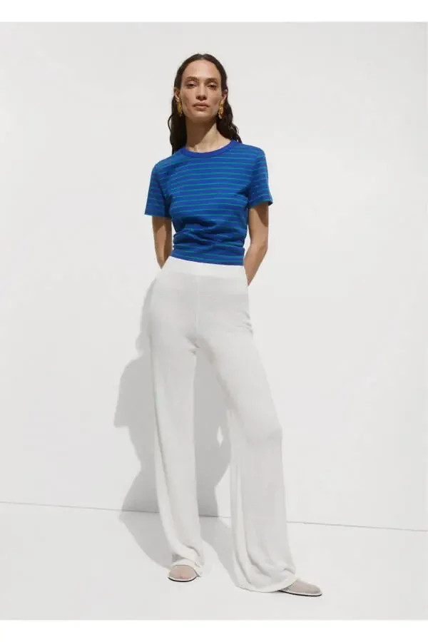 Straight-Leg Jersey Trousers - 8