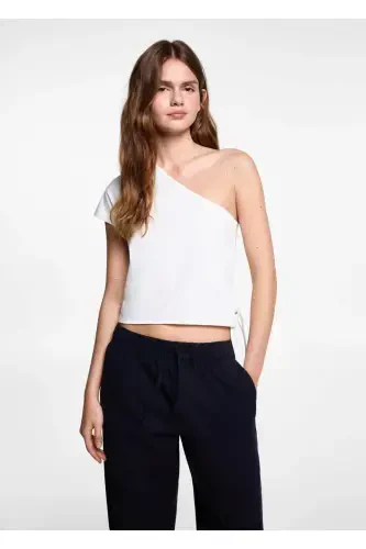 Straight leg linen pants - Navy Blue - 1