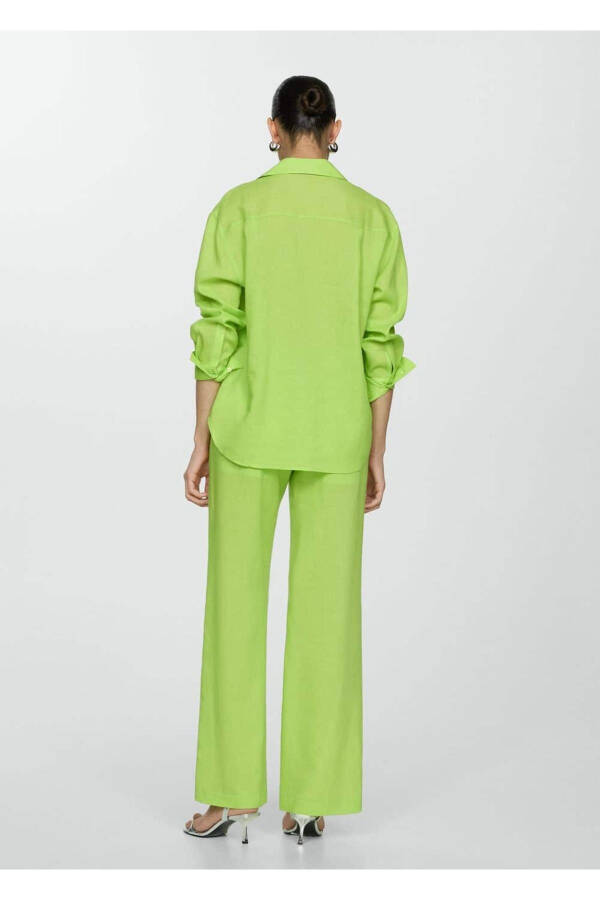 Straight-leg Lyocell Trousers - 4