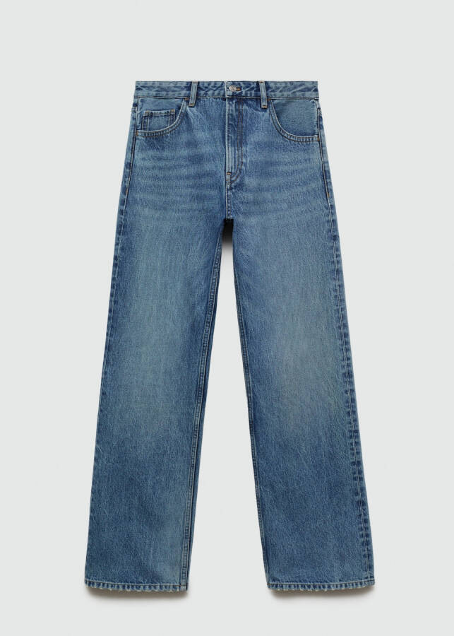 Straight leg, mid rise, Miami jeans - Dusty Blue - 1