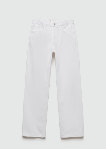 Straight leg, mid rise Miami jeans - White - 1