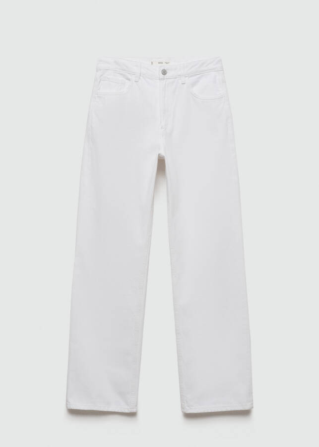 Straight leg, mid rise Miami jeans - White - 1