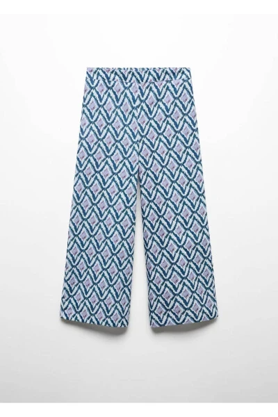 Straight-leg patterned pants - 3