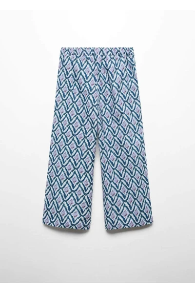 Straight-leg patterned pants - 4