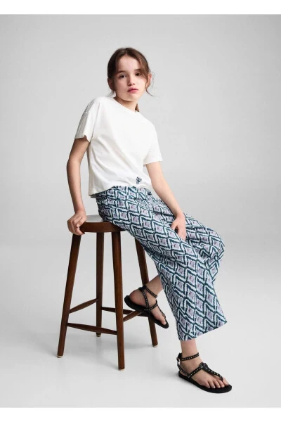 Straight-leg patterned pants - 5