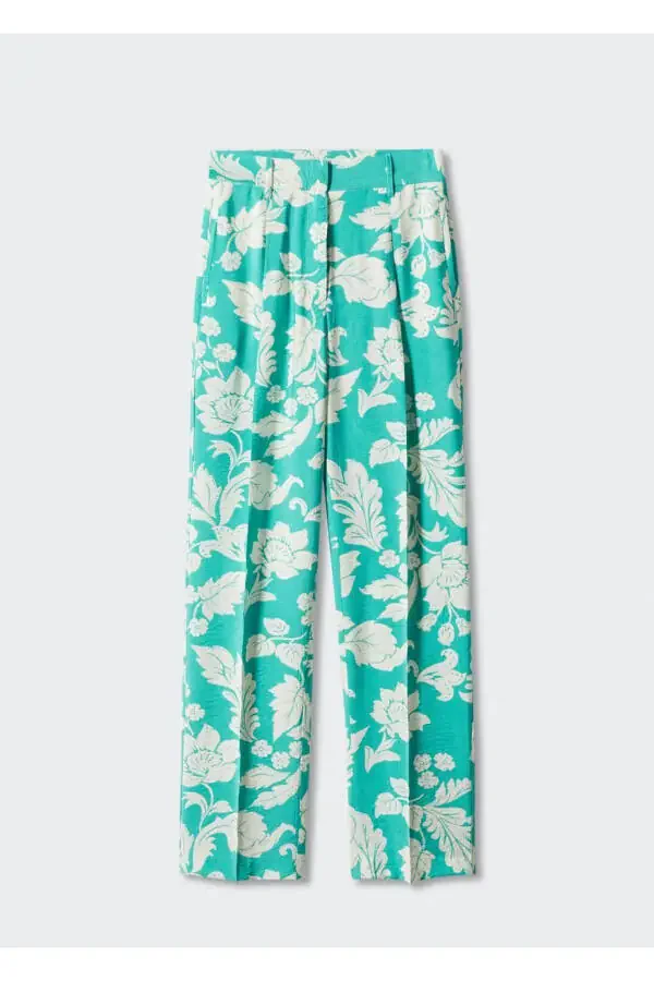 Straight-leg patterned trousers - 3