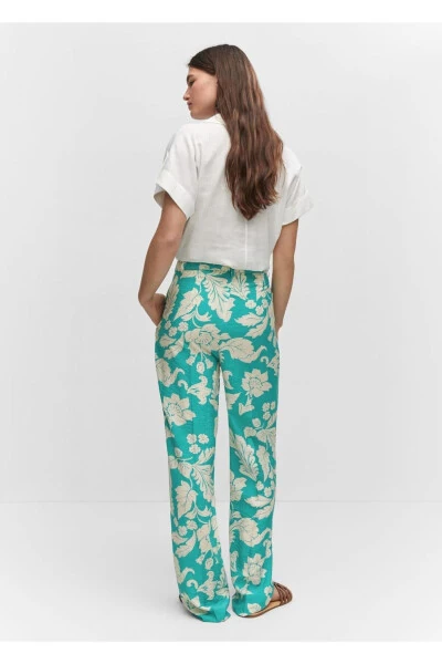 Straight-leg patterned trousers - 4