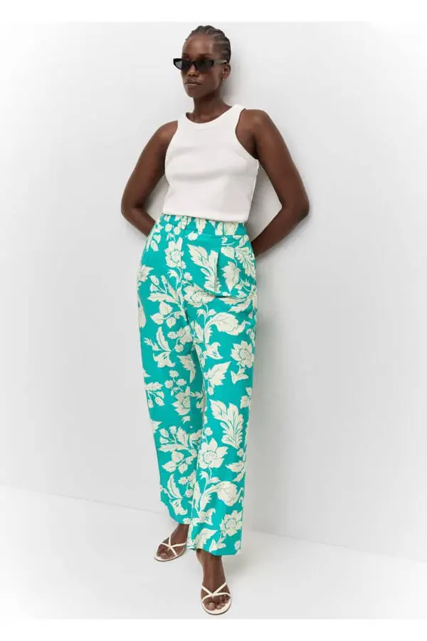 Straight-leg patterned trousers - 6