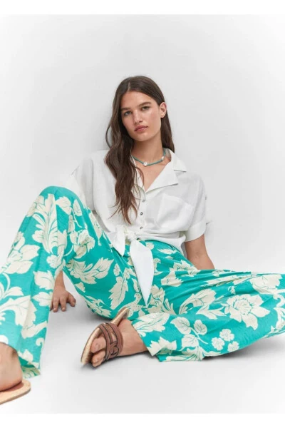 Straight-leg patterned trousers - 7