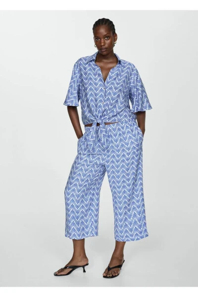 Straight-leg patterned trousers - 6