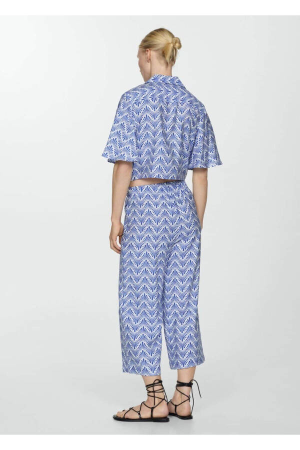 Straight-leg patterned trousers - 4