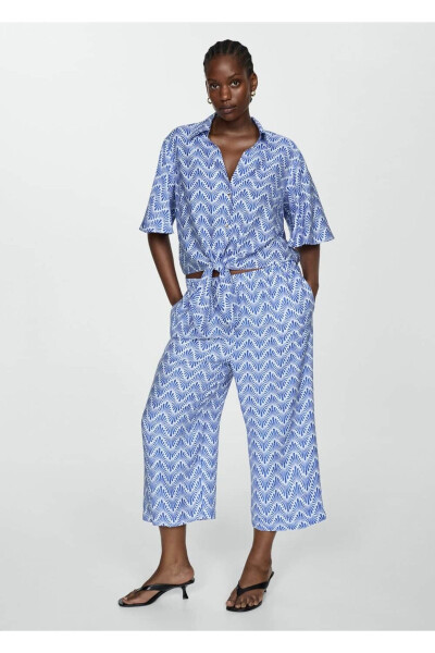 Straight-leg patterned trousers - 6