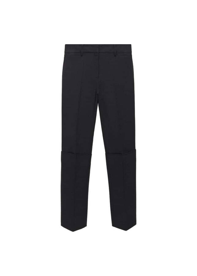 Straight leg pleated trousers - 7