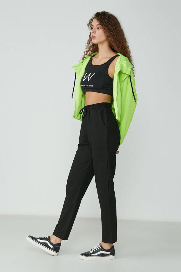 Straight Leg Sweatpants 733 Black - 4