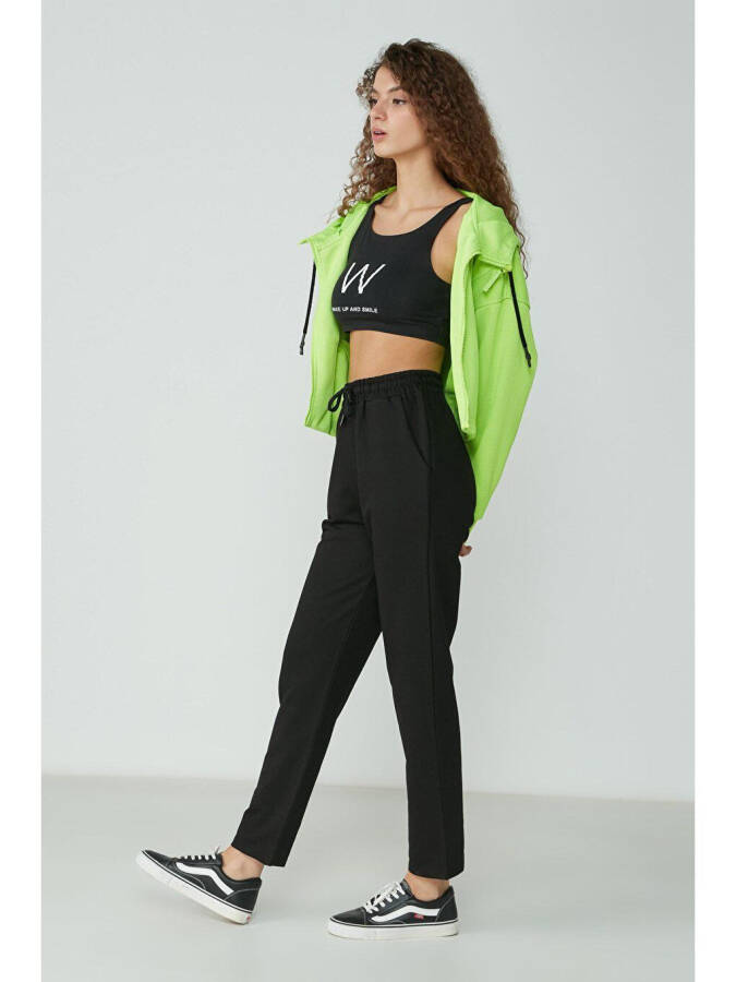 Straight Leg Sweatpants 733 Black - 1