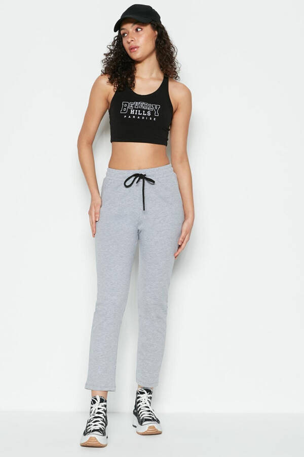 Straight Leg Sweatpants 733 Grey - 6