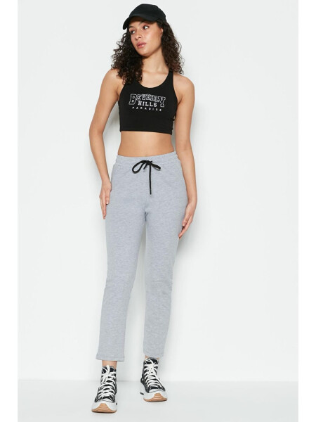 Straight Leg Sweatpants 733 Grey - 2