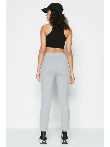Straight Leg Sweatpants 733 Grey-Grey - 3