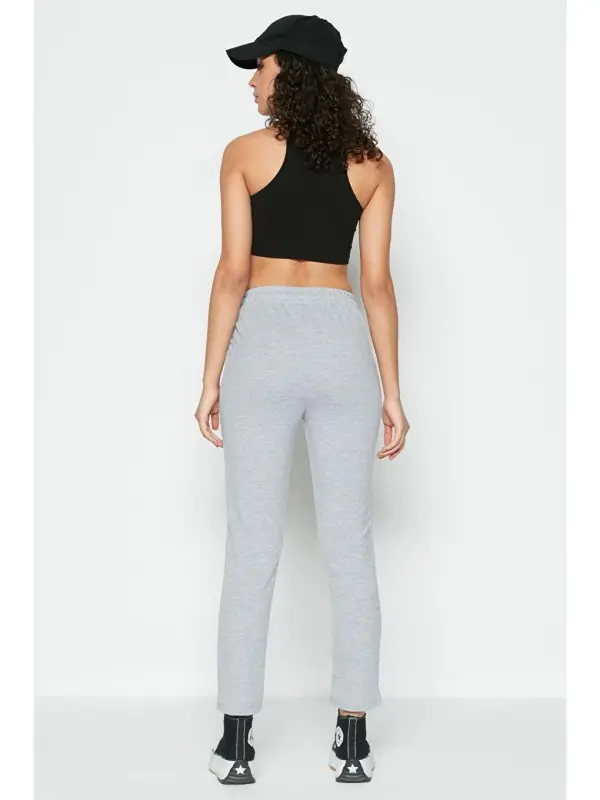 Straight Leg Sweatpants 733 Grey-Grey - 3