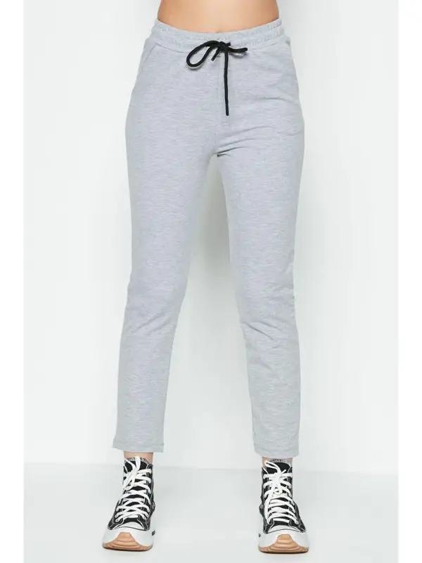 Straight Leg Sweatpants 733 Grey-Grey - 4