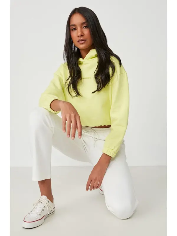 Straight Leg Sweatpants 801 Ecru-Ecru - 1