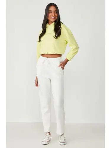 Straight Leg Sweatpants 801 Ecru-Ecru - LC WAIKIKI (1)