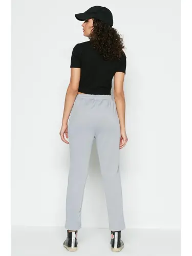 Straight Leg Sweatpants 801 Gray-Gray - 3