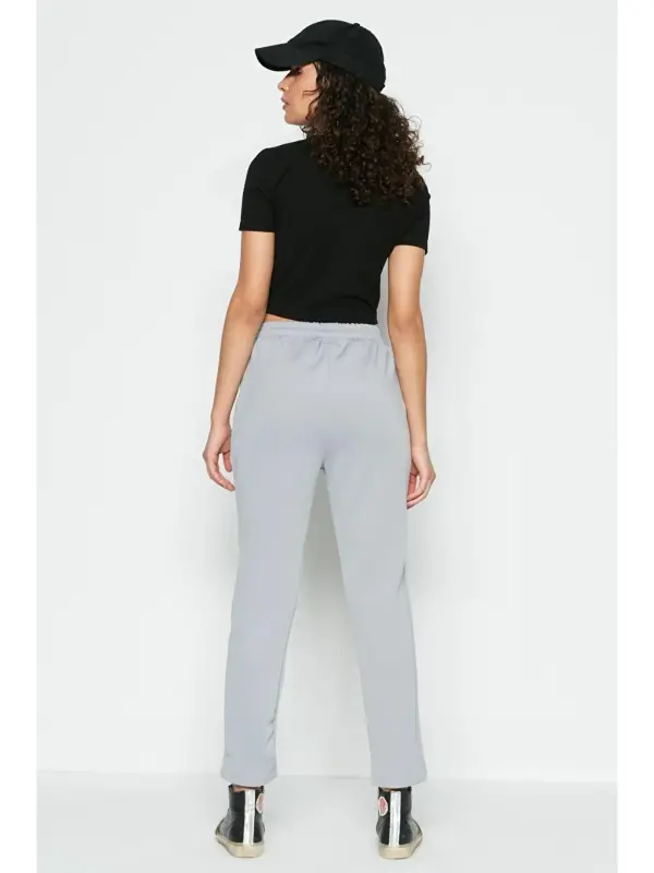 Straight Leg Sweatpants 801 Gray-Gray - 3