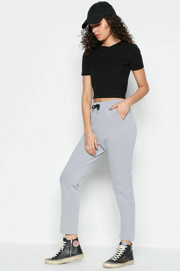 Straight Leg Sweatpants 801 Grey - 6